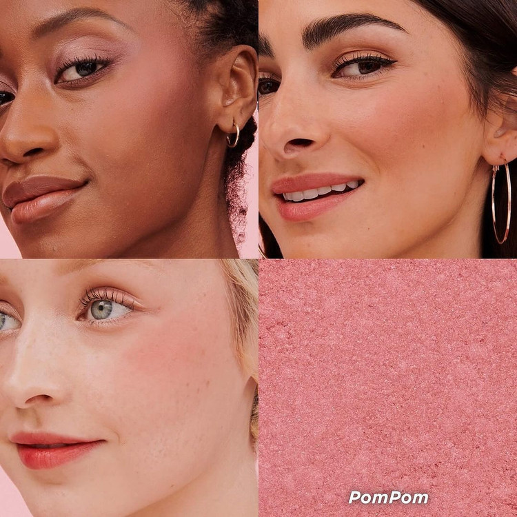 رژگونه پودری فشرده بنفیت مدل POMPOM (Benefit WANDERful World Blush - POMPOM)