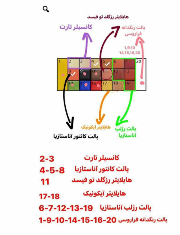 پالت رنگدانه جادویی مای میکاپ استوری