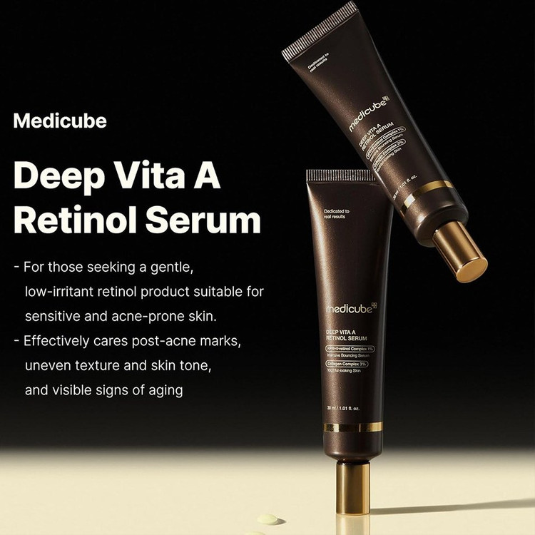 سرم ضد چروک مدی کیوب Medi Cube Deep Vita A | آبرسان و بازسازیکننده پوست، ۳۰ میل