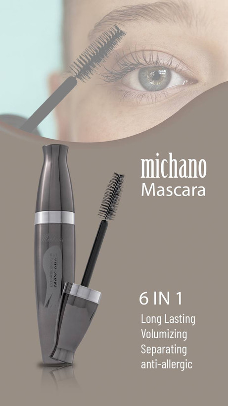 ریمل 6در1 میچانو MICHANO | پرپشتکننده، بلندکننده و حالتدهنده مژهها در یک محصول
