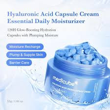 کرم کپسولی هیالورونیک اسید و پانتنول مدیکیوب | آبرسان عمیق پوست | Saracosmetics