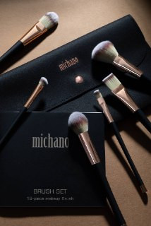 ست براش 18 تیکه میچانو MICHANO | 18pcs Professional Brush Set کامل و حرفهای