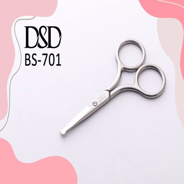 قیچی ابرو سر گرد DSD مدل 701 با تیغه فلزی دقیق