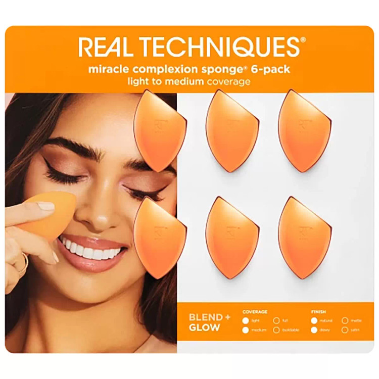 بیوتی بلندر (اسفنج آرایشی) ریل تکنیکس مدل Miracle Complexion Sponge بسته 6 عددی