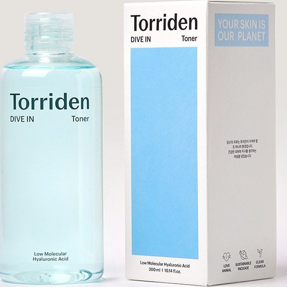 تونر آبرسان هیالورونیک اسید توریدن 300 میل | Torriden DIVE-IN Low Molecule Toner
