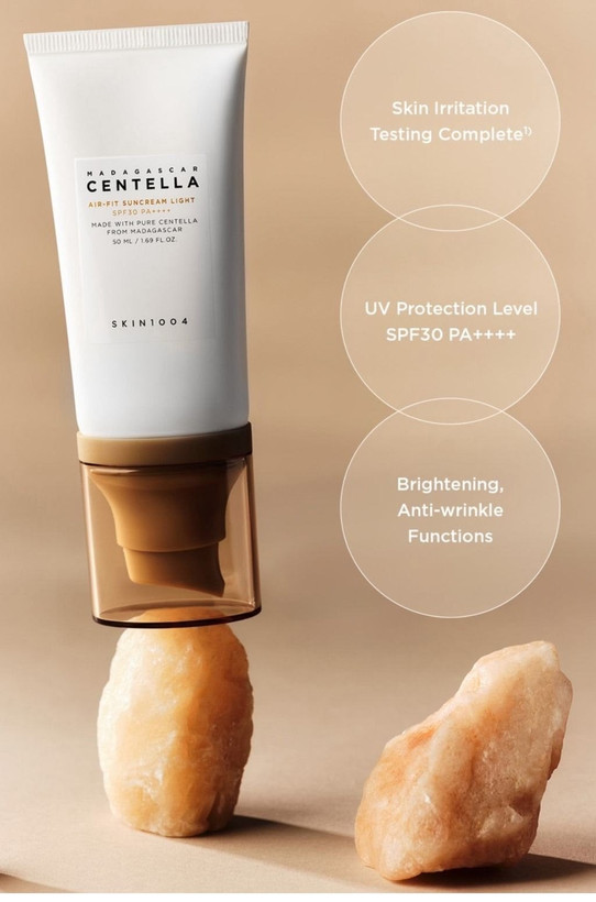 ضدآفتاب سنتلا ماداگاسکار ایرفیت اسکین 1004 SPF30 | SKIN1004 Air-Fit Suncream Light