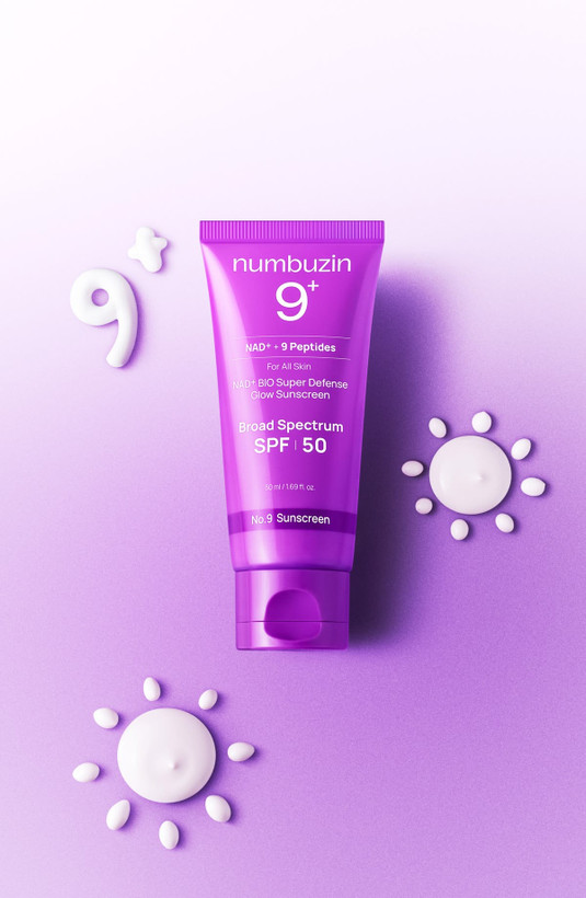 ضدآفتاب نامبوزین شماره 9 پپتاید SPF50+ نامبوزین | ضدچروک و جوانساز پوست Numbuzin No.9 Essence Sun