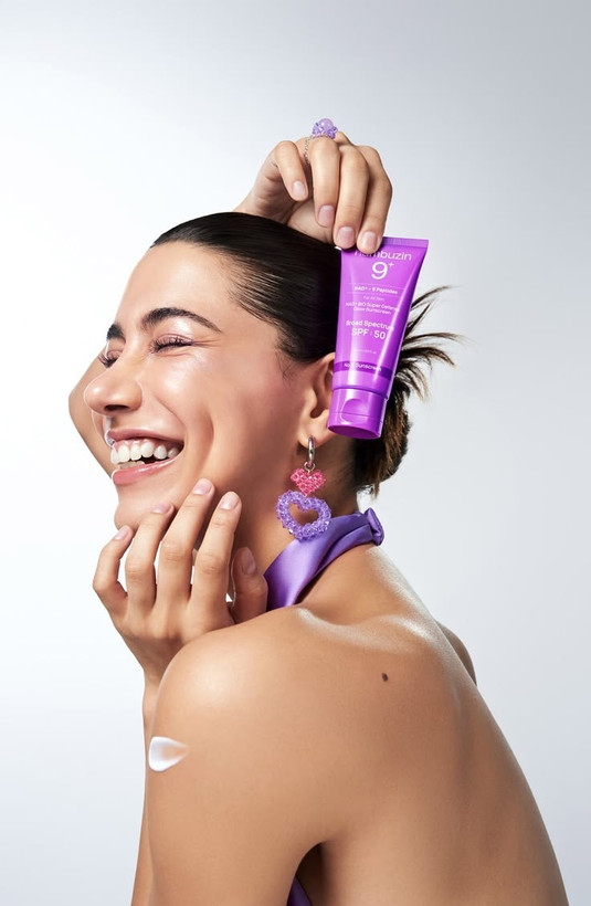 ضدآفتاب نامبوزین شماره 9 پپتاید SPF50+ نامبوزین | ضدچروک و جوانساز پوست Numbuzin No.9 Essence Sun
