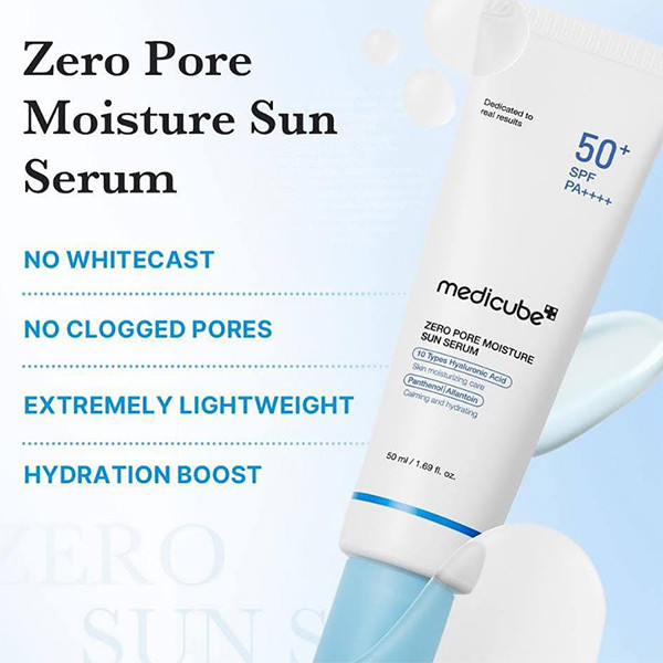 ضدآفتاب کنترل منافذ زیرو مدیکیوب SPF50+ | Medicube Zero Pore Moisture Sun Serum 50ml