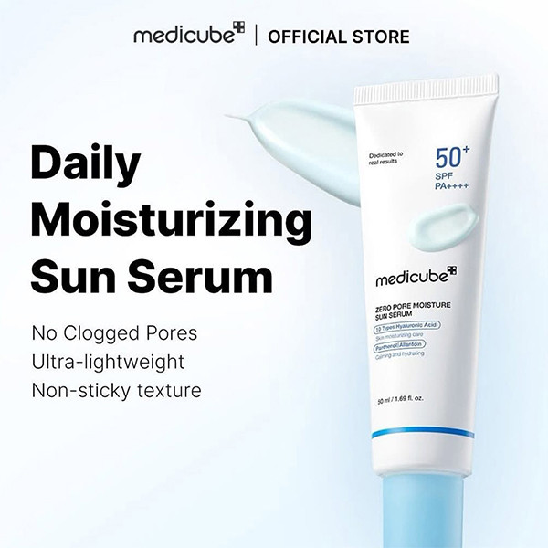 ضدآفتاب کنترل منافذ زیرو مدیکیوب SPF50+ | Medicube Zero Pore Moisture Sun Serum 50ml
