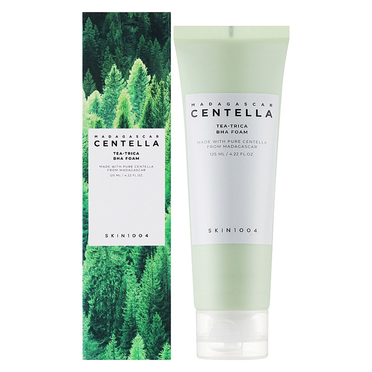 فوم شستشوی لایه بردار تی تریکا سنتلا اسکین 1004 | SKIN1004 Tea-Trica BHA Foam 125ml