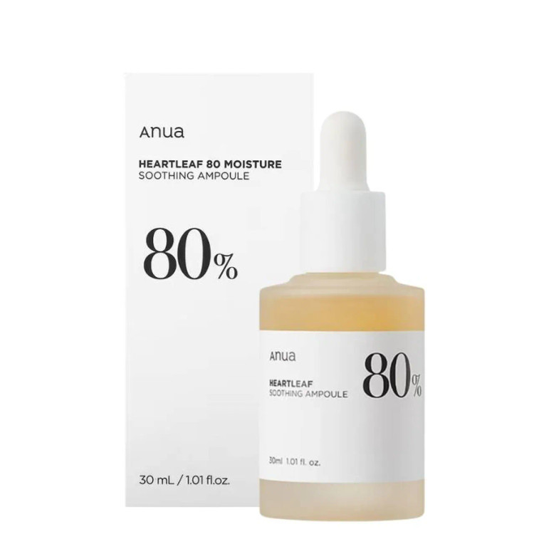 سرم مرطوب کننده و آبرسان آنوا 80% هارت لیف 30 میل | Anua Heartleaf 80% Soothing Ampoule