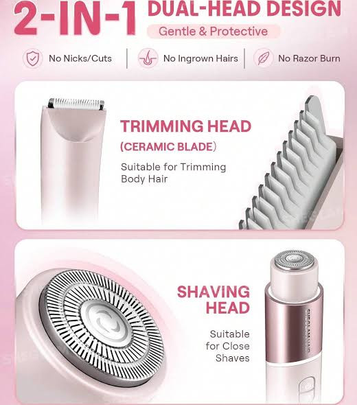 شیور ۲ کاره صورت و بدن شیگلم | Sheglam 2-in-1 Shaver