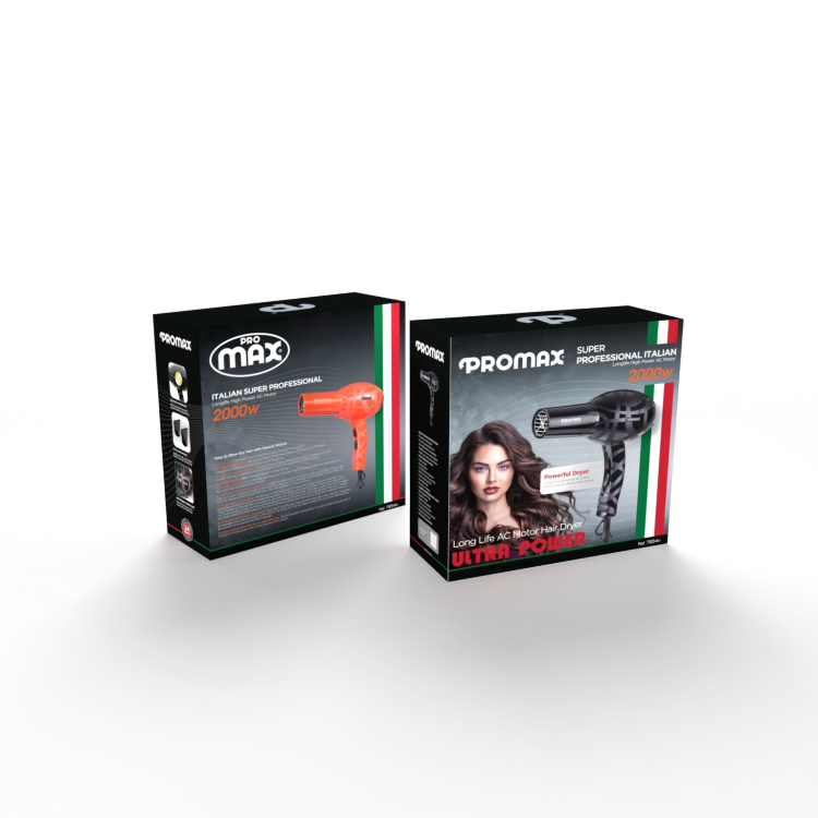 سشوار پرومکس حرفهای ۲۰۰۰ وات مدل 7854n | Promax 7854n Hair Dryer