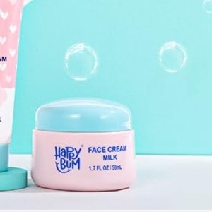 کرم صورت کودک HAPPY BUM اصل 50 میل  آبرسان و نرم‌کننده پوست حساس